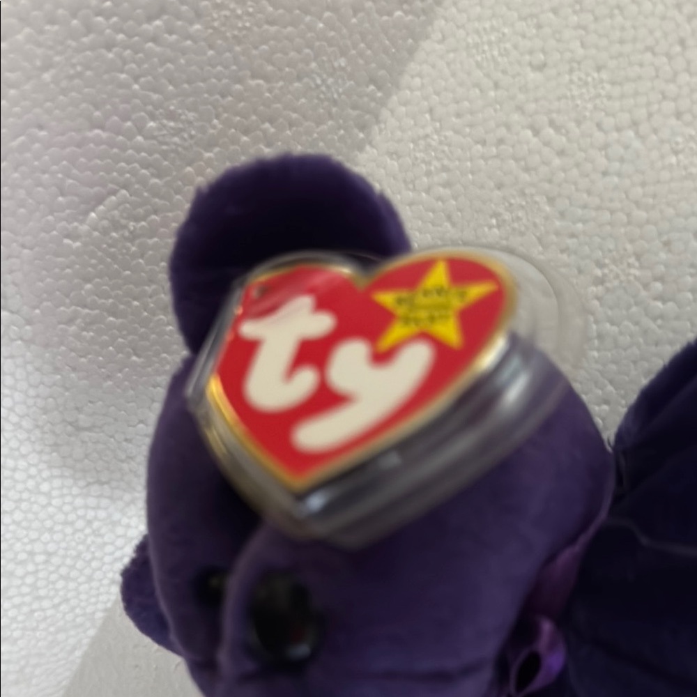 TY Bear with Rose Embroidery - Picture 2 of 7